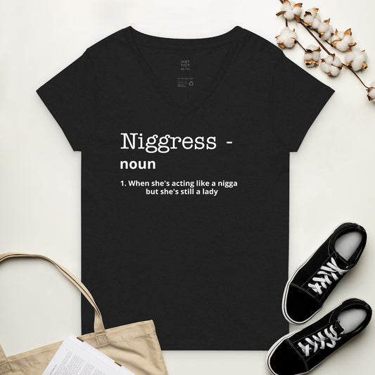 Women’s recycled v-neck t-shirt