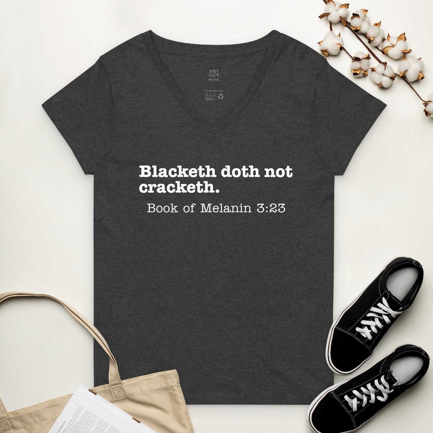 Women’s recycled v-neck t-shirt