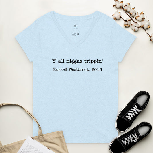 Women’s recycled v-neck t-shirt